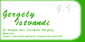 gergely istvandi business card
