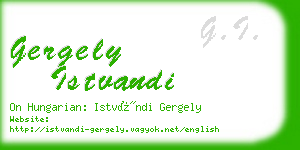 gergely istvandi business card